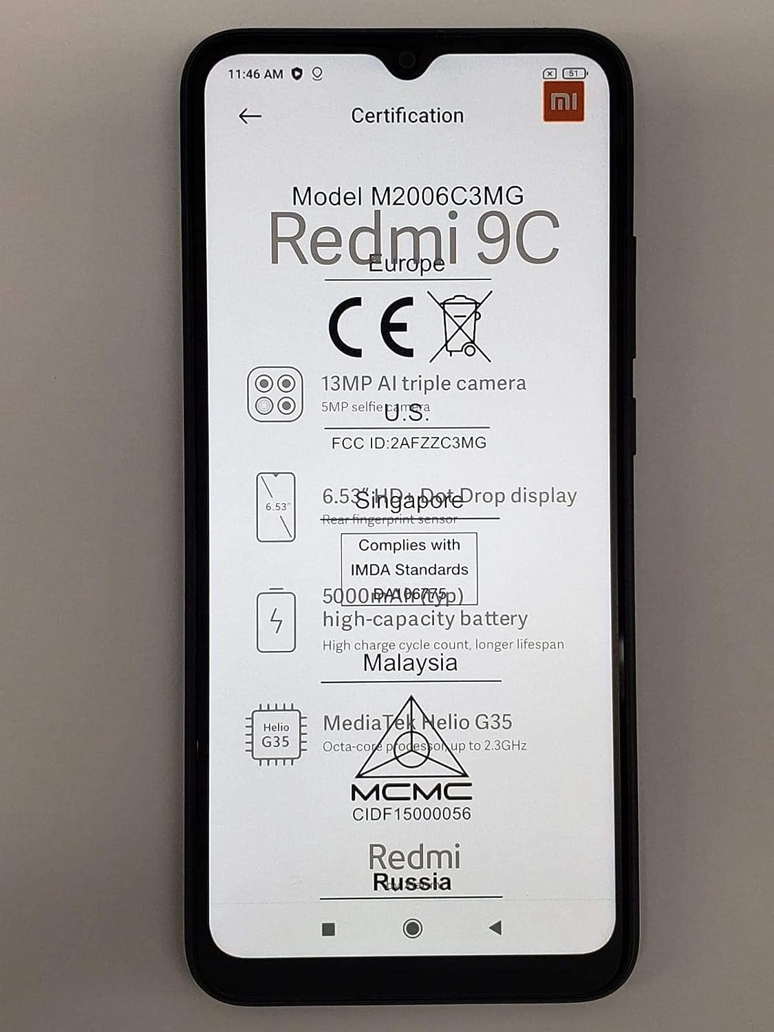 Xiaomi Redmi 9C Smartphone Review